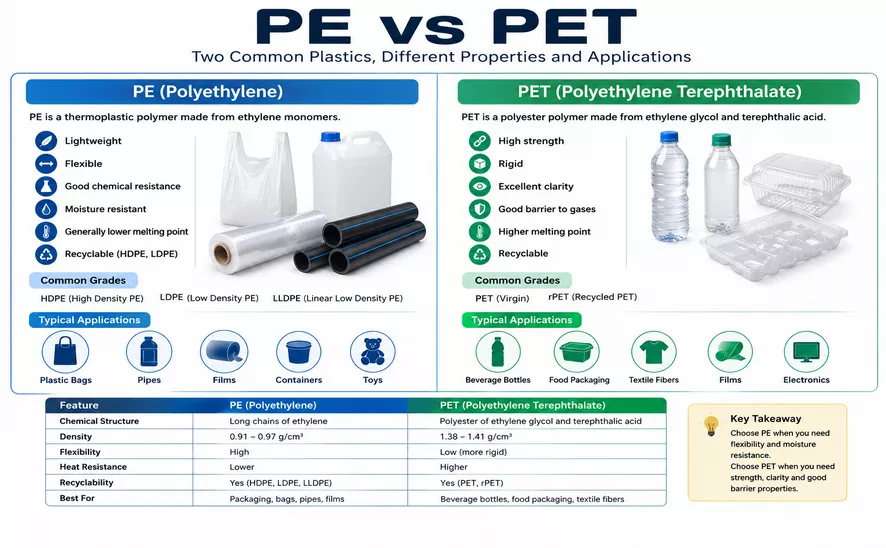 pe vs pet